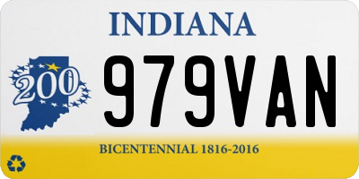 IN license plate 979VAN