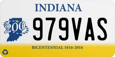 IN license plate 979VAS