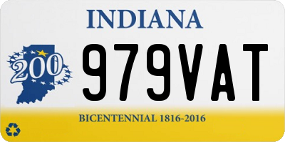 IN license plate 979VAT
