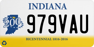 IN license plate 979VAU