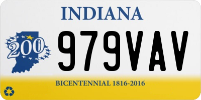 IN license plate 979VAV