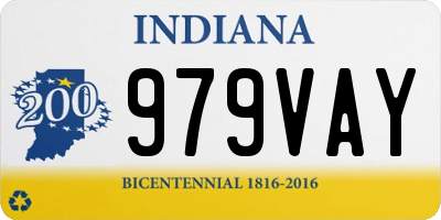 IN license plate 979VAY