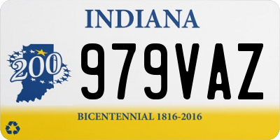 IN license plate 979VAZ