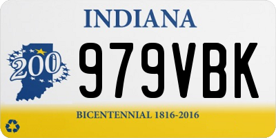 IN license plate 979VBK