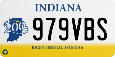 IN license plate 979VBS
