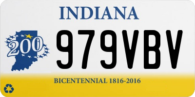 IN license plate 979VBV