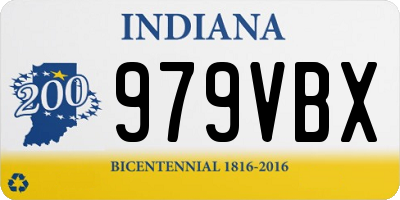 IN license plate 979VBX