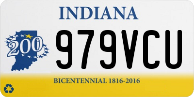IN license plate 979VCU
