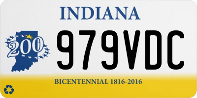 IN license plate 979VDC