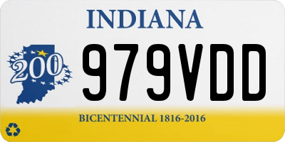 IN license plate 979VDD