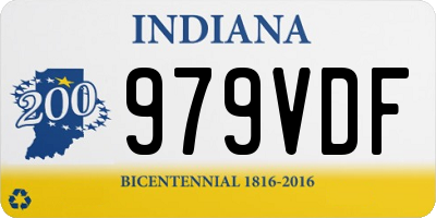 IN license plate 979VDF