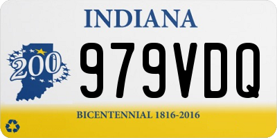 IN license plate 979VDQ