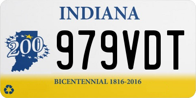 IN license plate 979VDT