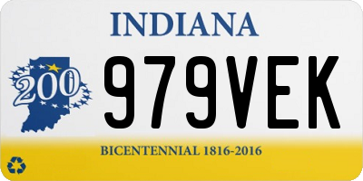 IN license plate 979VEK
