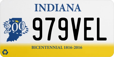 IN license plate 979VEL