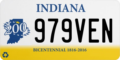 IN license plate 979VEN