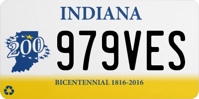 IN license plate 979VES