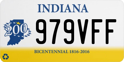 IN license plate 979VFF