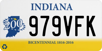 IN license plate 979VFK