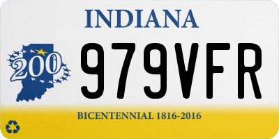IN license plate 979VFR