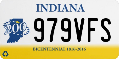 IN license plate 979VFS