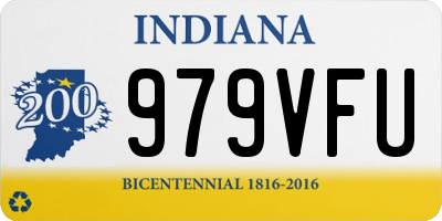 IN license plate 979VFU