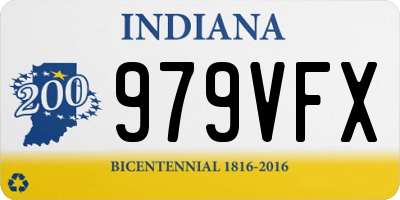 IN license plate 979VFX