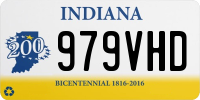 IN license plate 979VHD
