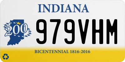 IN license plate 979VHM