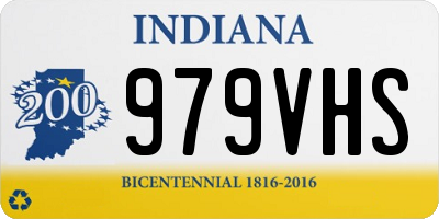 IN license plate 979VHS