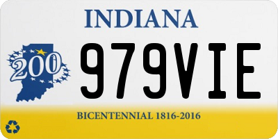 IN license plate 979VIE
