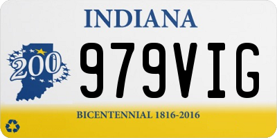 IN license plate 979VIG