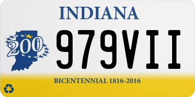 IN license plate 979VII