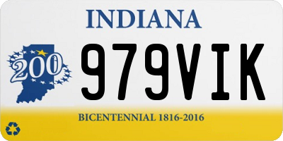 IN license plate 979VIK
