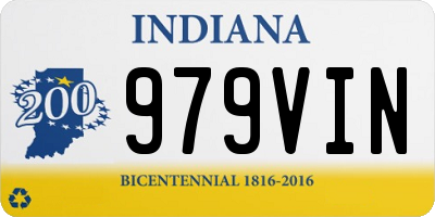 IN license plate 979VIN