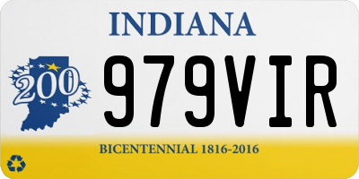 IN license plate 979VIR