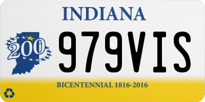 IN license plate 979VIS