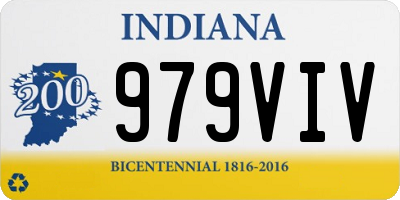 IN license plate 979VIV