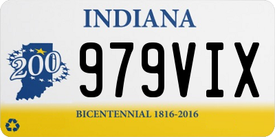 IN license plate 979VIX