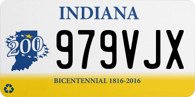 IN license plate 979VJX