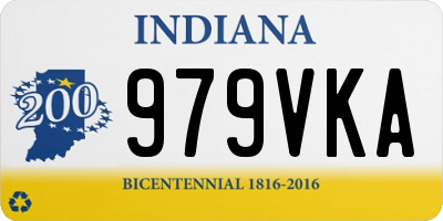 IN license plate 979VKA
