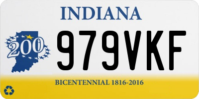 IN license plate 979VKF