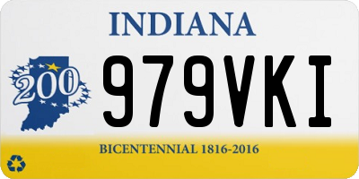 IN license plate 979VKI