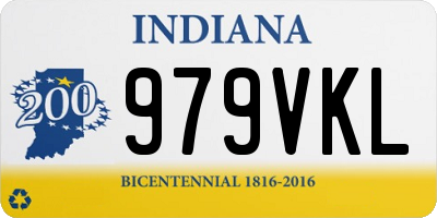 IN license plate 979VKL