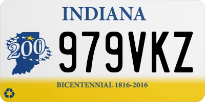 IN license plate 979VKZ