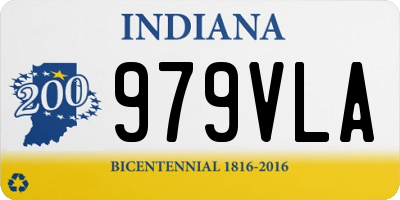 IN license plate 979VLA