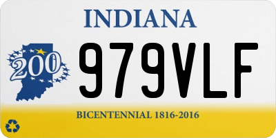IN license plate 979VLF