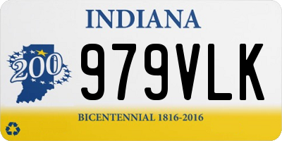 IN license plate 979VLK