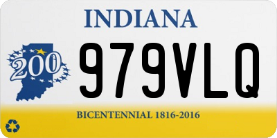 IN license plate 979VLQ