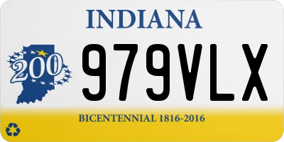 IN license plate 979VLX